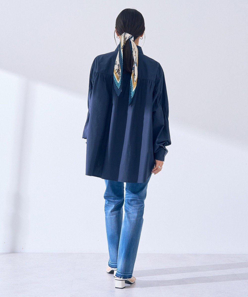 YECCA VECCA カットオフスリムストレートデニムパンツ 