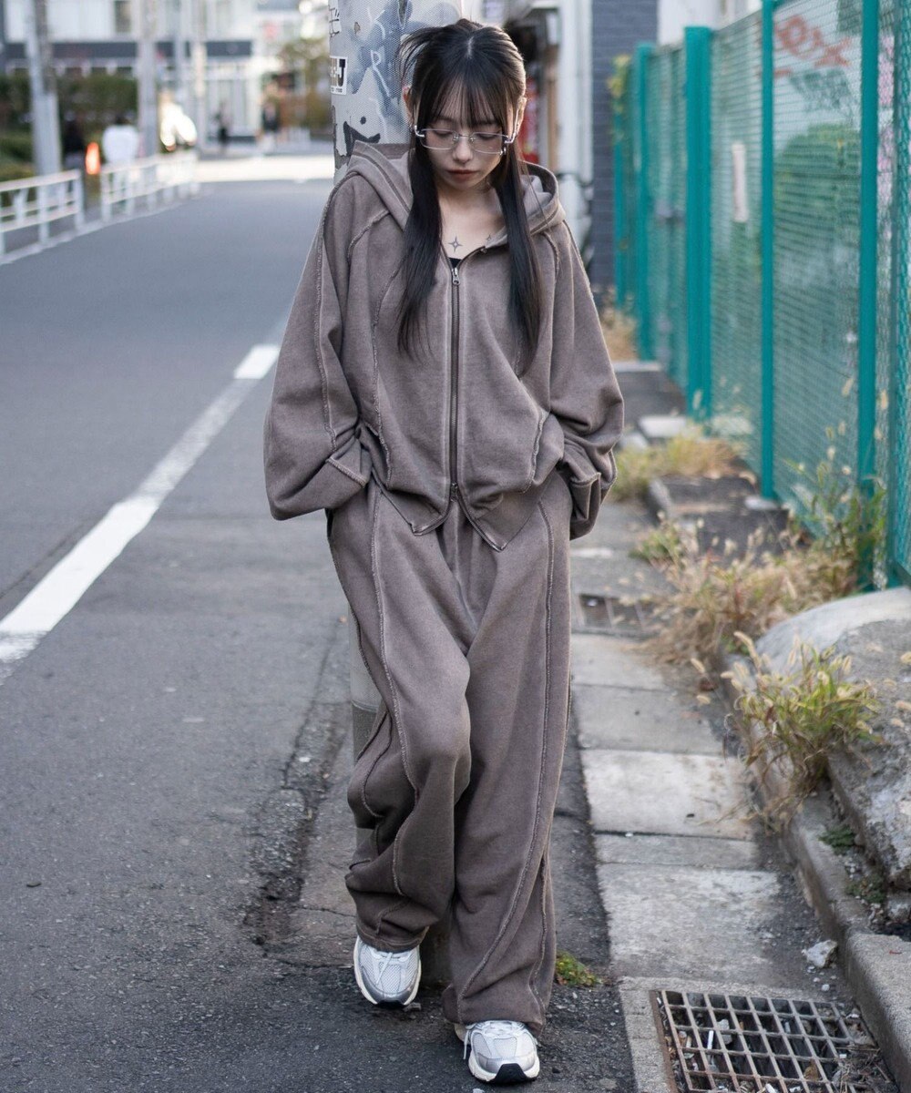 WEGO 【ユニセックス着用ITEM/ウエストゴム】スウィッチングスウェットパンツ 