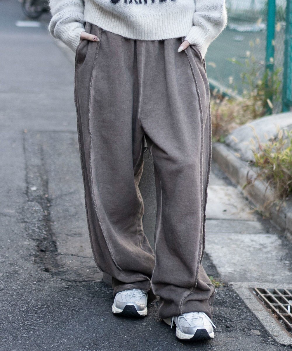 WEGO 【ユニセックス着用ITEM/ウエストゴム】スウィッチングスウェットパンツ 