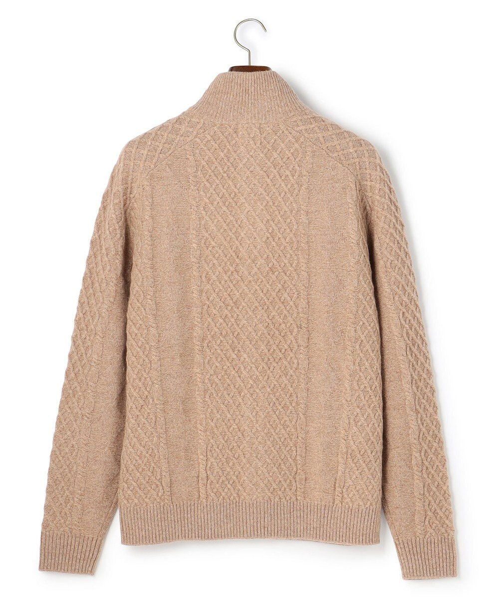 J.PRESS MEN ウール×カシミヤの上質素材【Cash Lamb's Wool】ハイネックケーブル カーディガン_25年モデル 