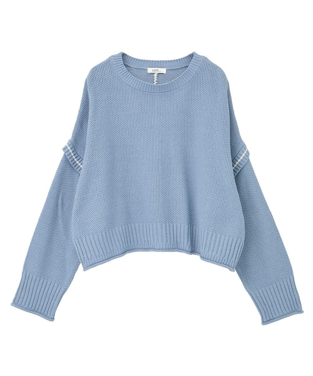 earth music&ecology 【洗濯機洗い可 / 選べる丈】アンチピリングC/A選べる丈配色ニット 