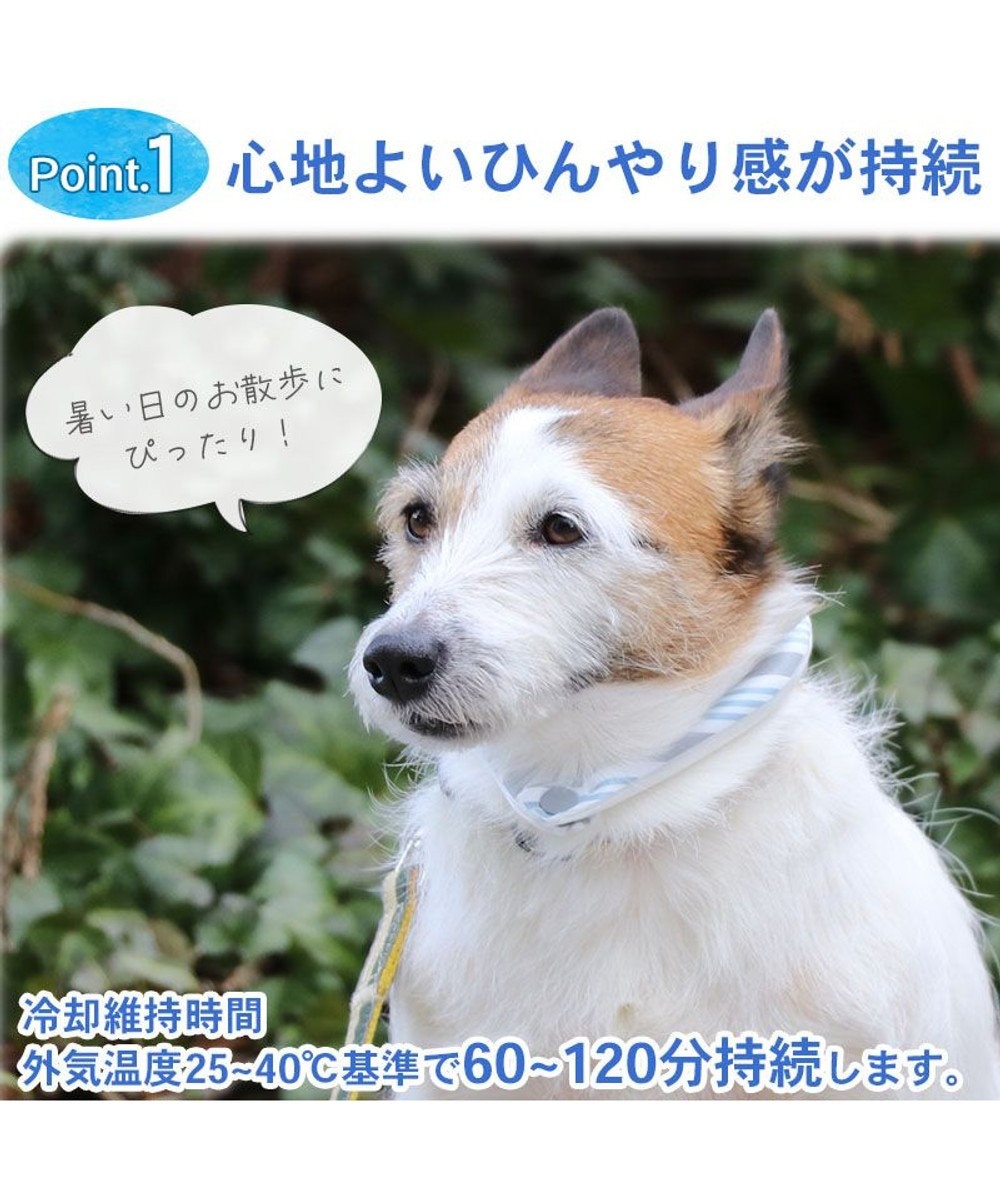 PET PARADISE クールリング 犬 クールネック ひんやり 28℃クールリング 【Ｓ】 リフレクター 水色 ベージュ  反射材付き 