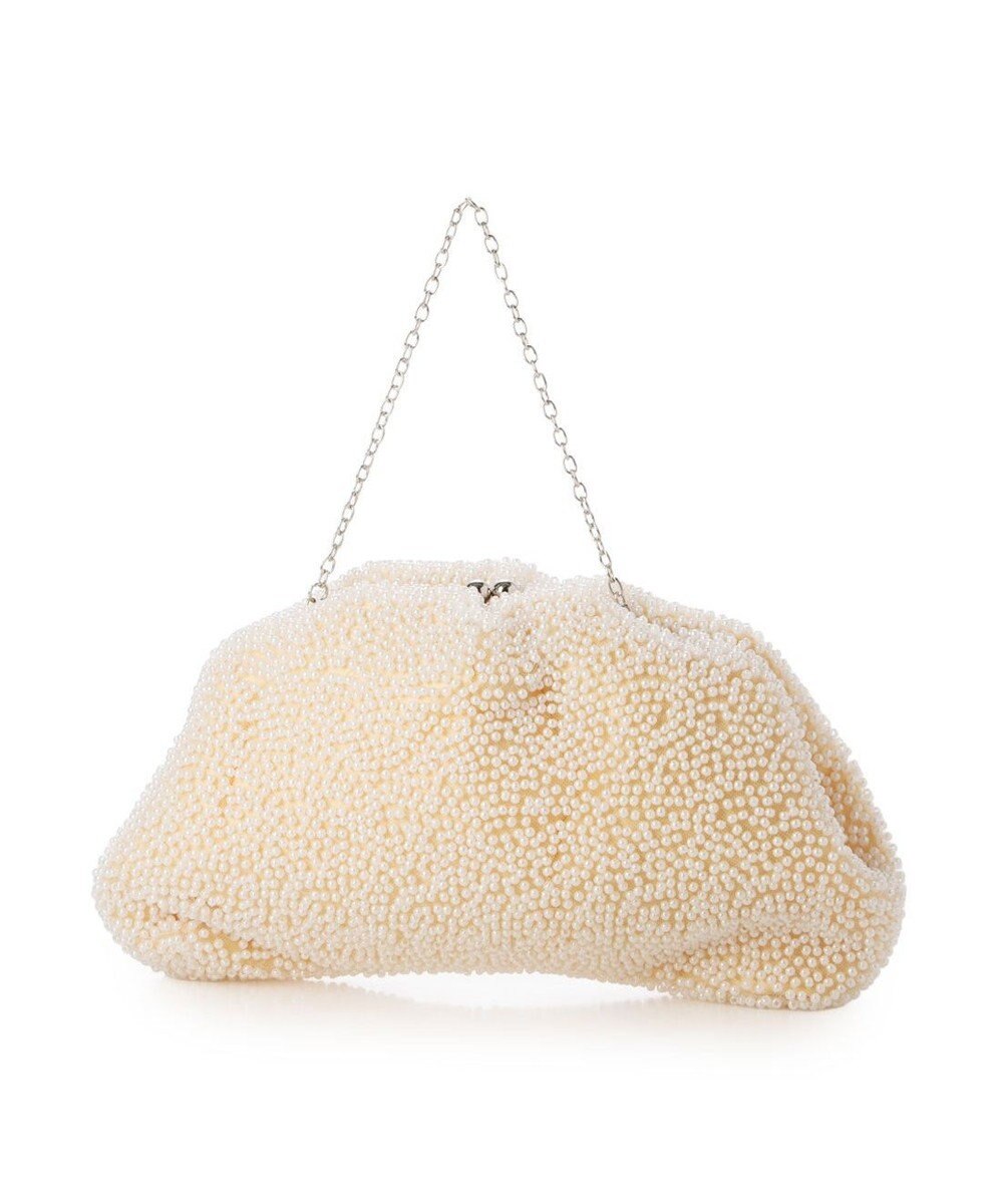 UNBILLION カシュカシュ cachecache / パール調ビーズ口金バッグ 