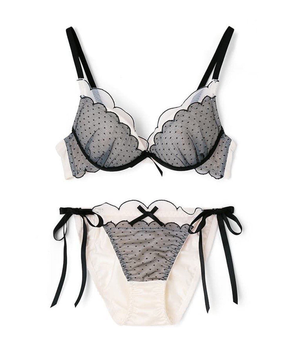 San-ai Resort（三愛水着楽園） シアードットチュール　ブラジャー＆ショーツセット【northerly】 