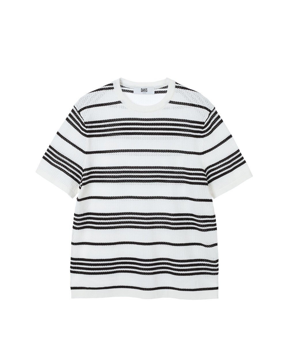 DAKS ポインテールストライプニットTシャツ 