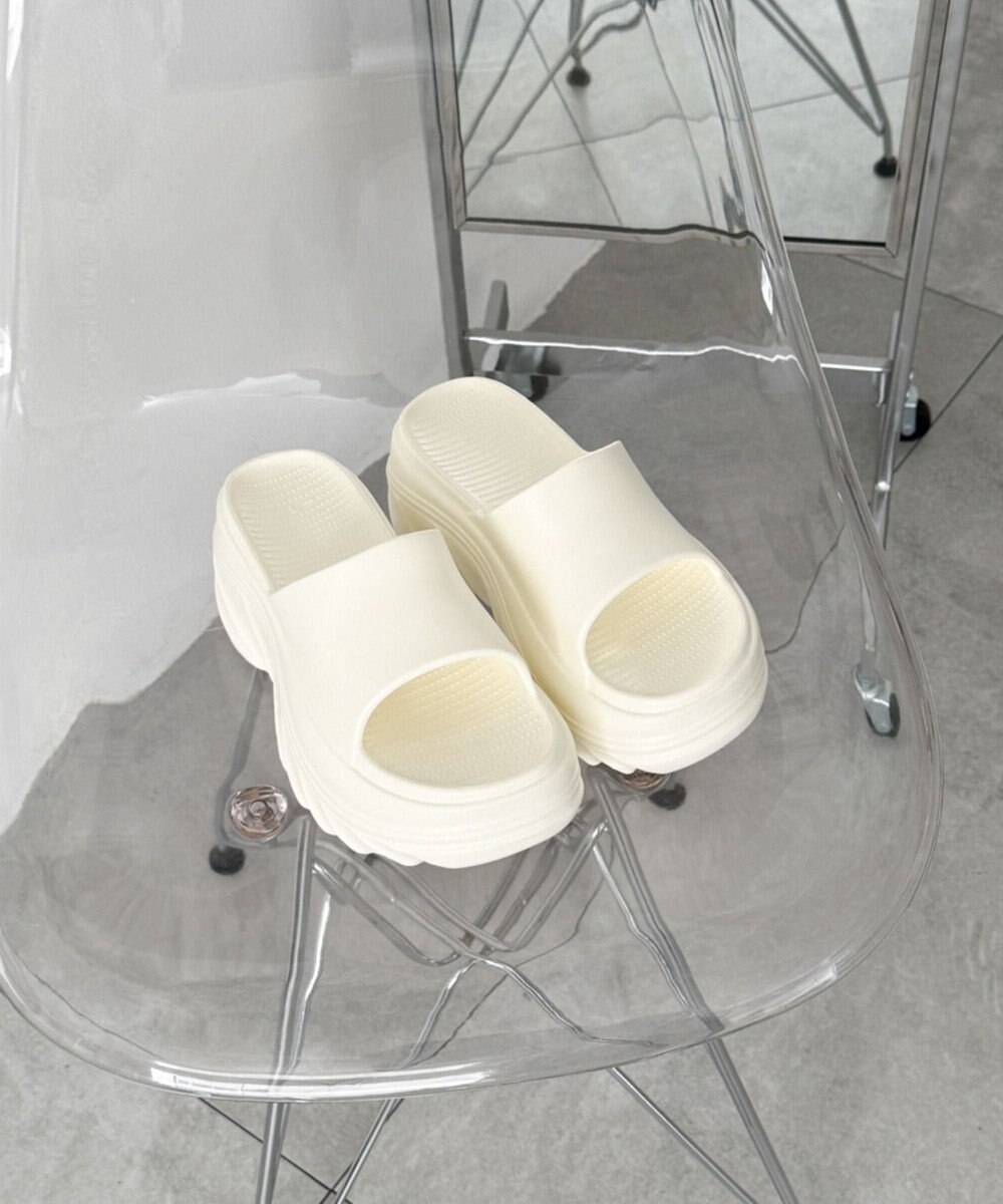 WEGO 厚底デザインラバーサンダル 