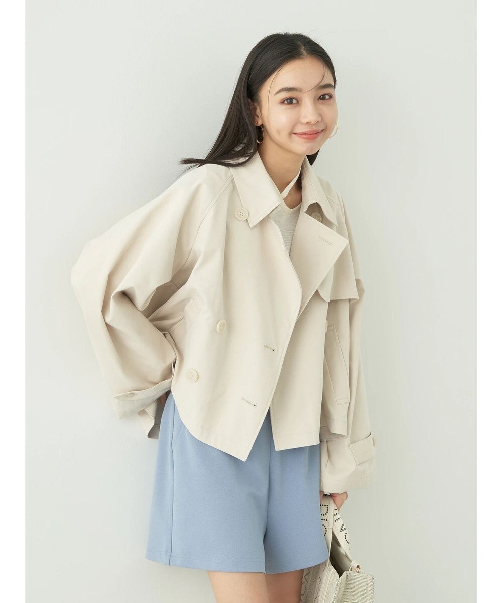 earth music&ecology ショートトレンチコート 