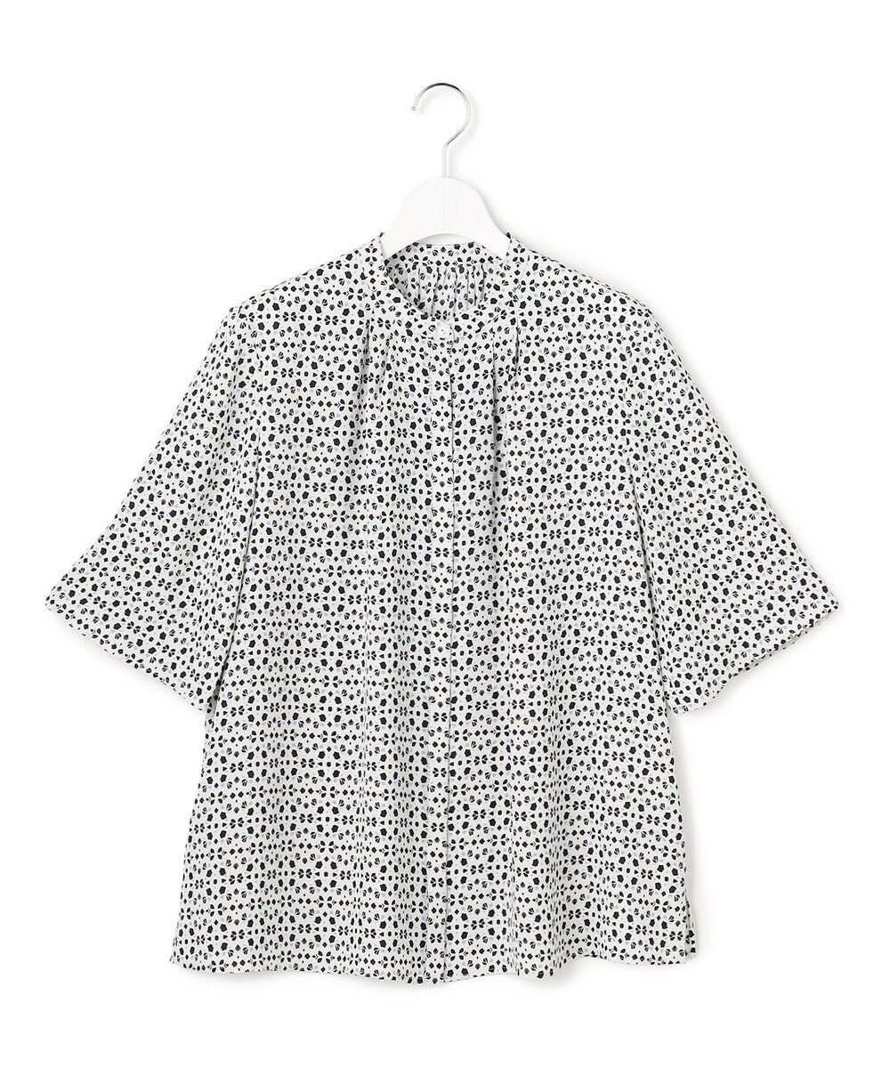 23区 S 【先行予約】カレイドスコーププリント バンドカラー ブラウス 