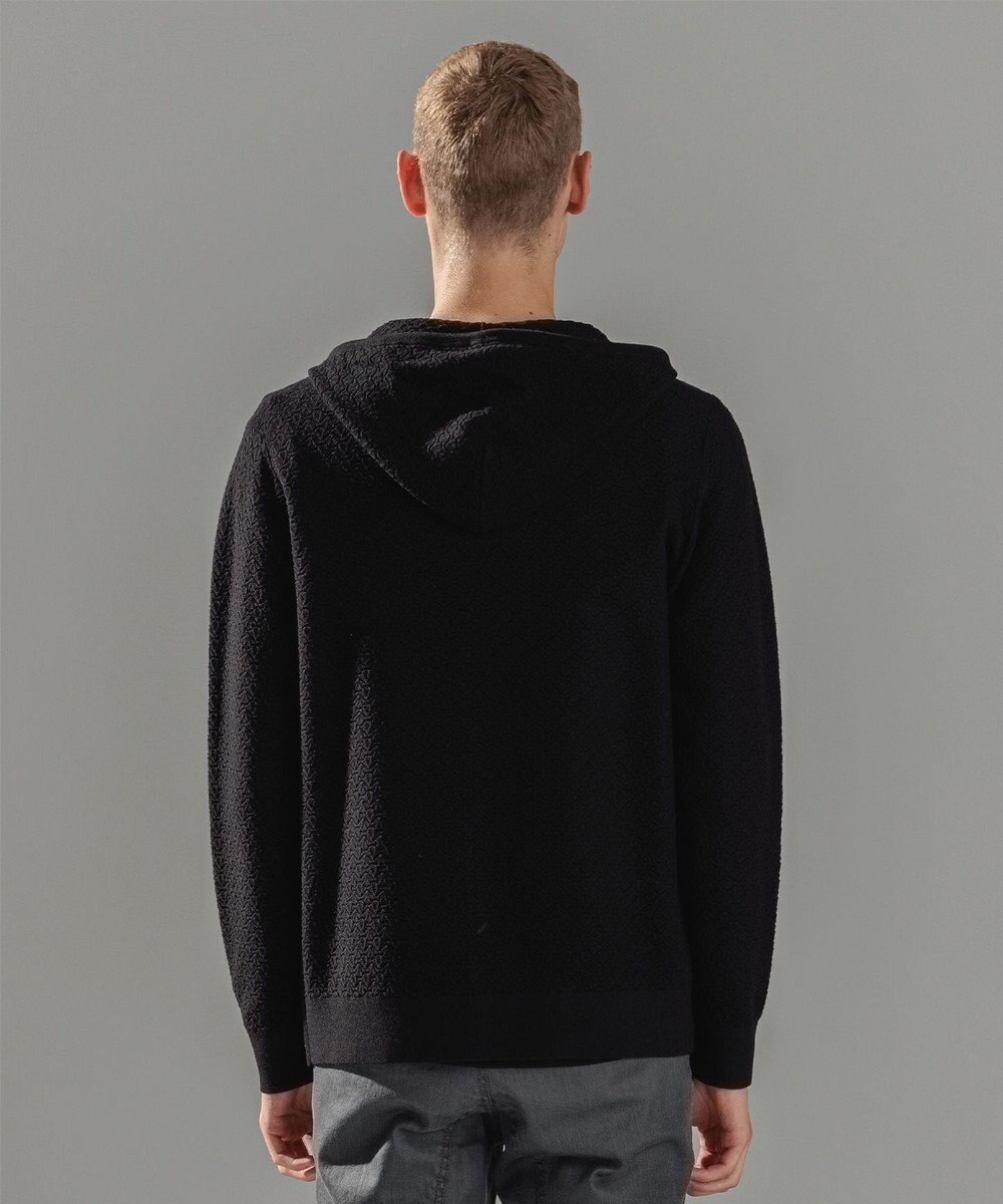 JOSEPH HOMME 【イージーケア】 ヴィスコースリンクス　ジップアップニットフーディー 