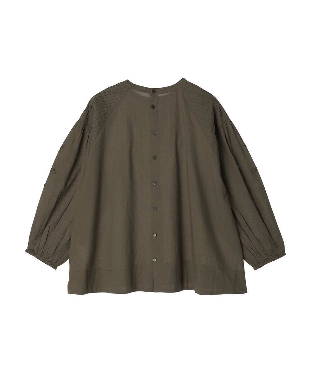 CRAFT STANDARD BOUTIQUE モチーフ刺繍ピンタックブラウス 