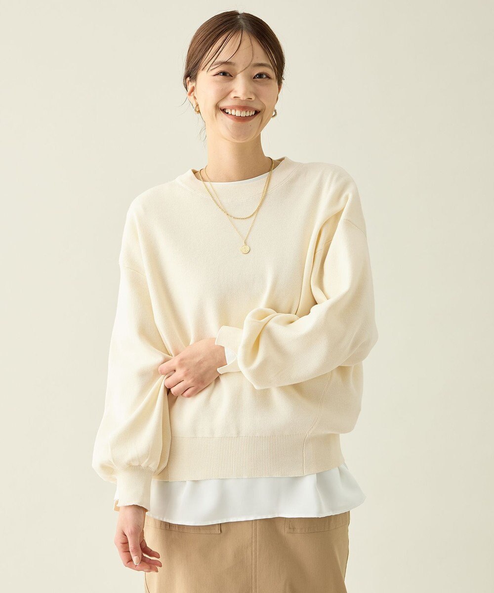 ANY スウェットライクニット 