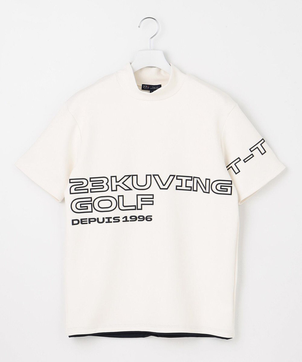 23区GOLF 【MEN】【UVカット・吸水速乾】グラフィック モックネックシャツ 