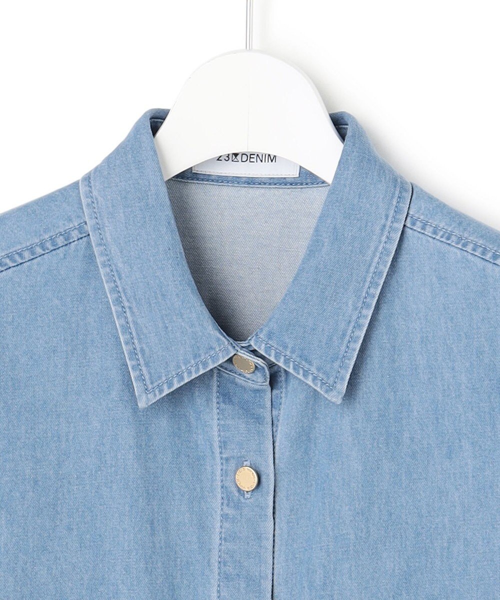 23区 【先行予約】ライトダンガリー デニムショートシャツ 