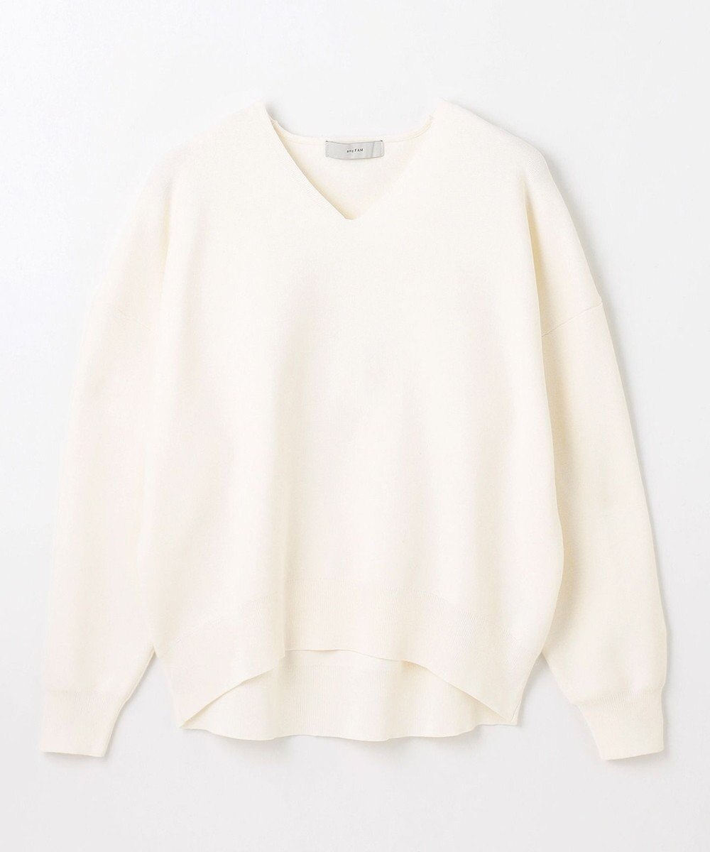 ANY 【5色展開】Ｖネックガーターニットプルオーバー 