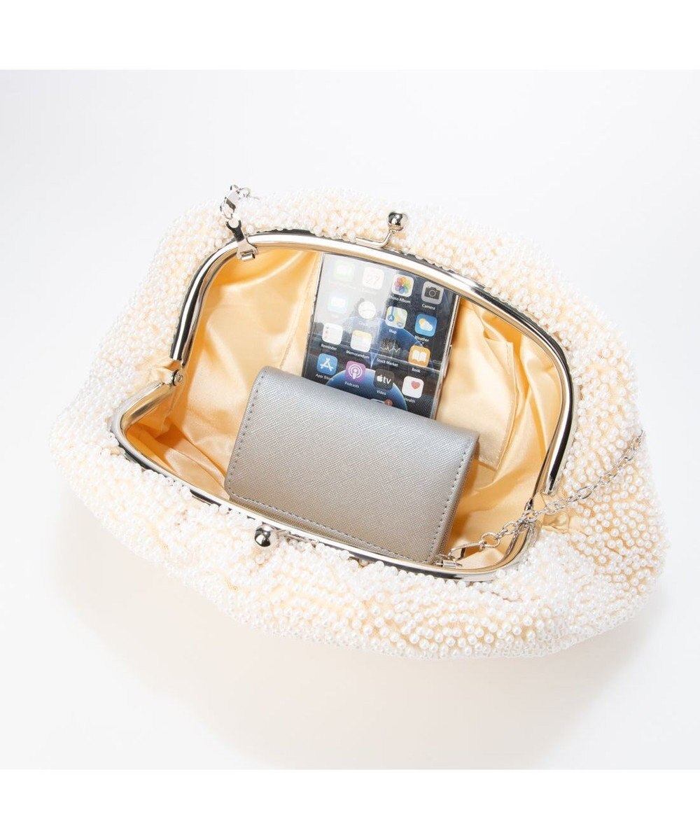 UNBILLION カシュカシュ cachecache / パール調ビーズ口金バッグ 