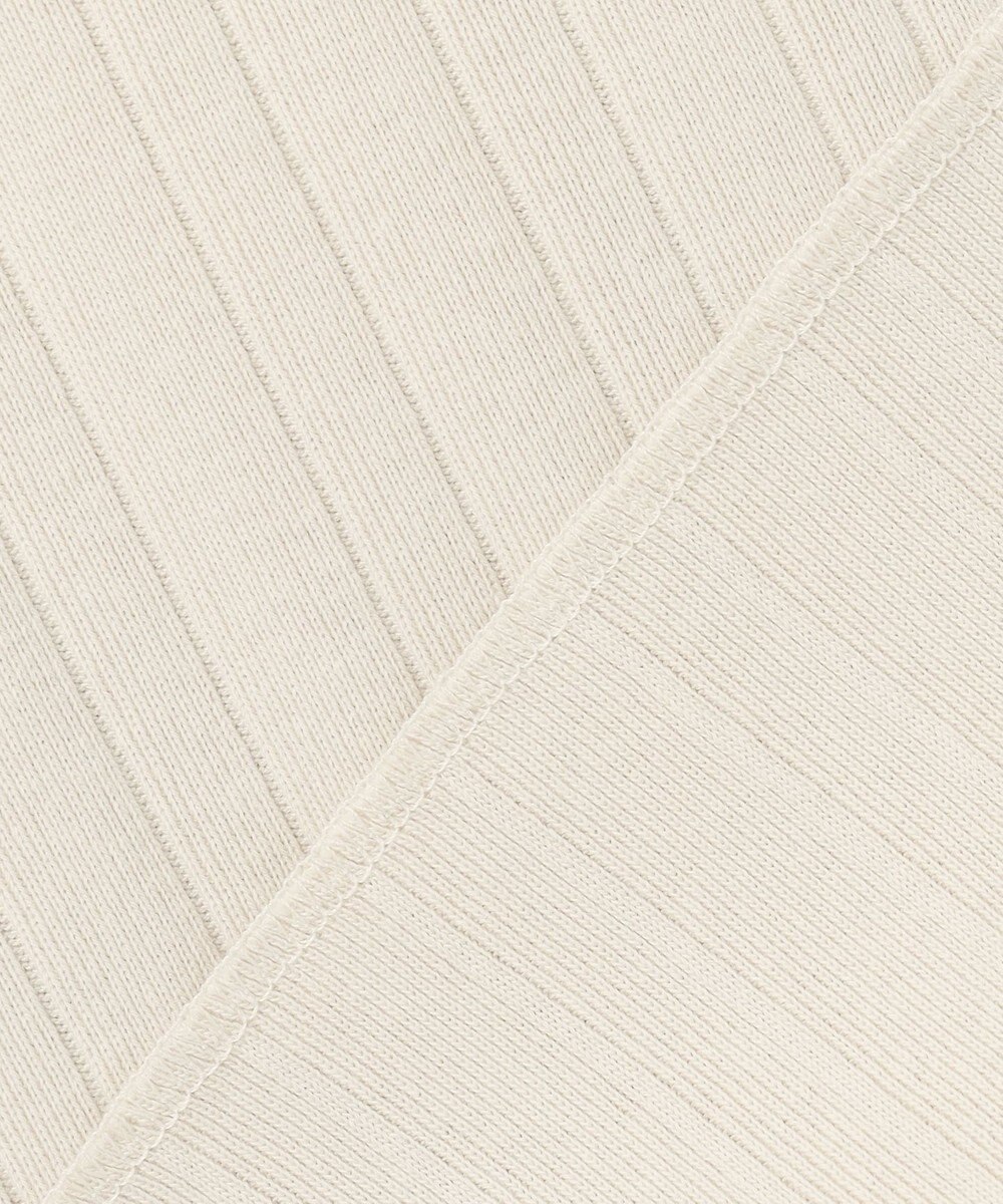 23区 S 【SLOW/一部店舗限定】ランダムリブフライス フレンチスリーブ カットソー 