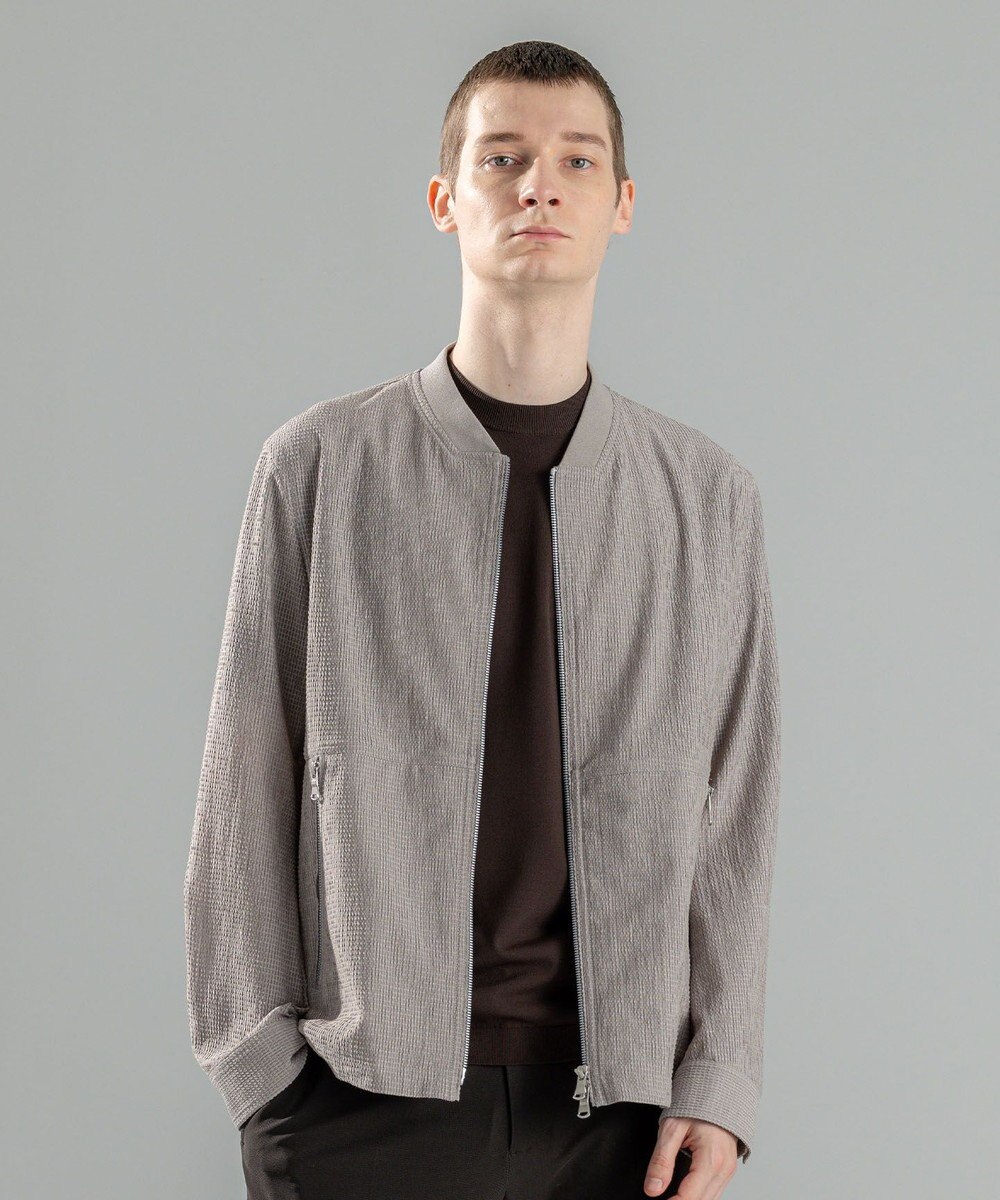 JOSEPH HOMME ＜新色追加＞新素材【通気性/ストレッチ】トリコサッカーストレッチ 　ジップアップブルゾン 