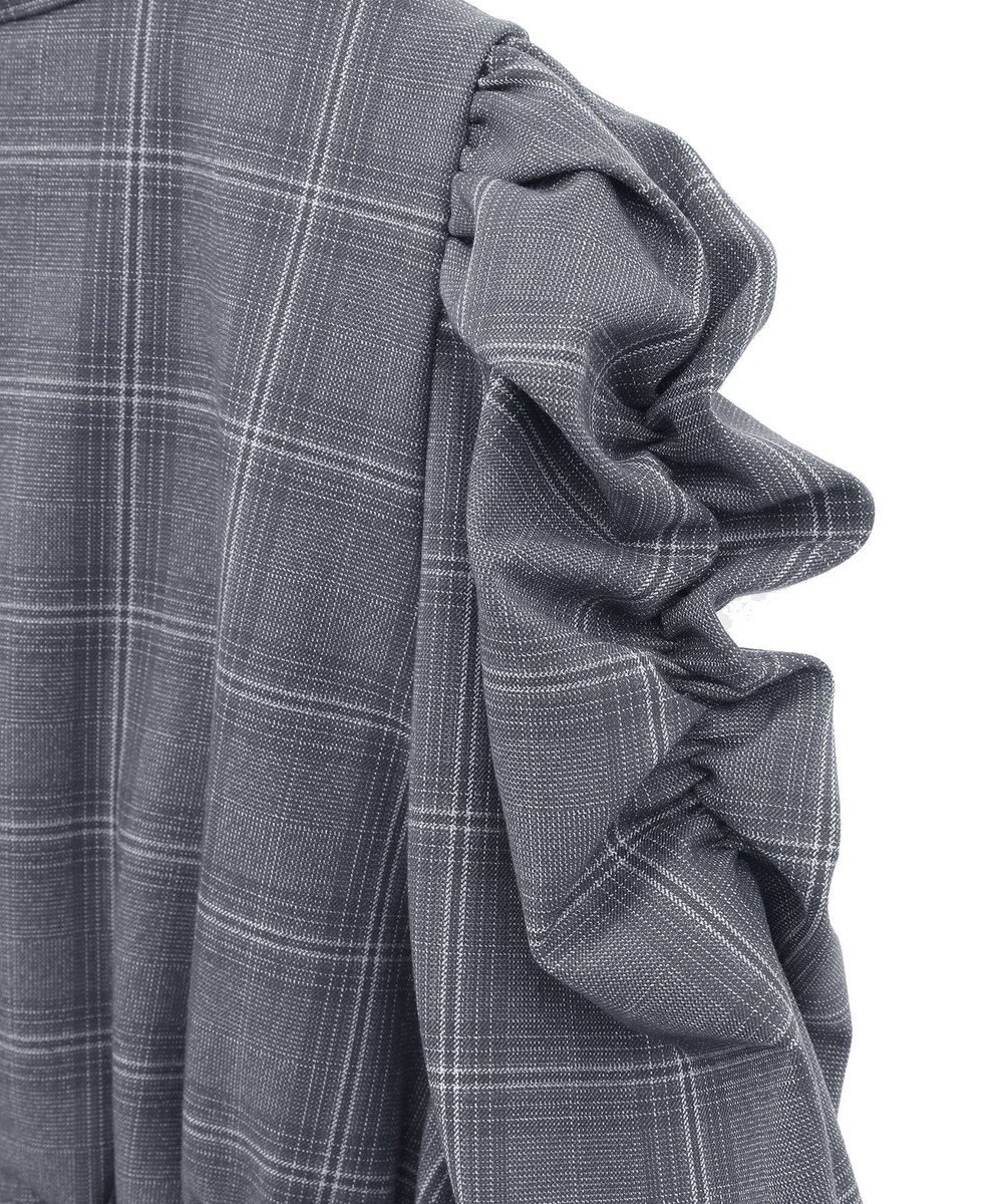 Maison de FLEUR 聡明な淑女のチェックワンピース 