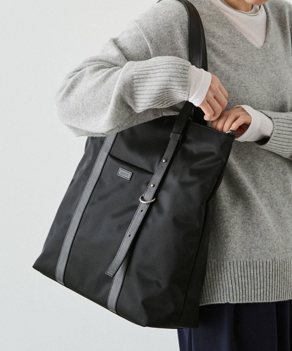 russet アシンメトリーハンドルトートバッグ(SF-237) 