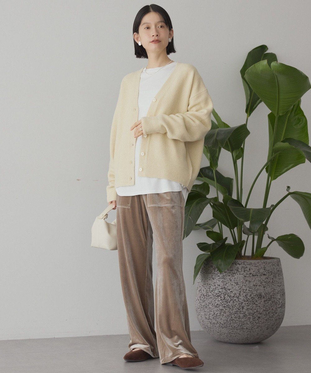 AMERICAN HOLIC Vネックラメニットカーディガン 