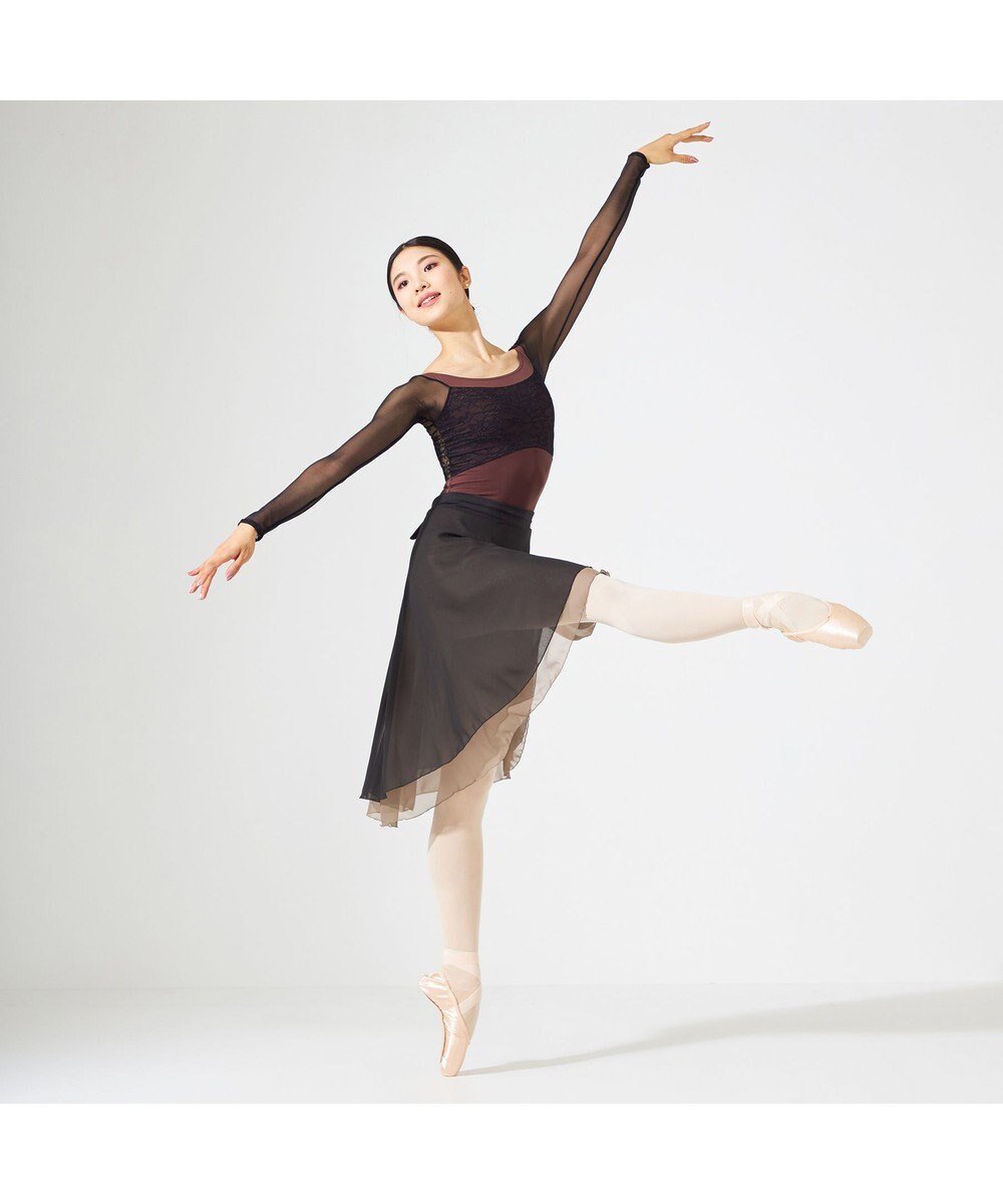 Chacott ◎【AKANE TAKADA】ロングスリーブレオタード 