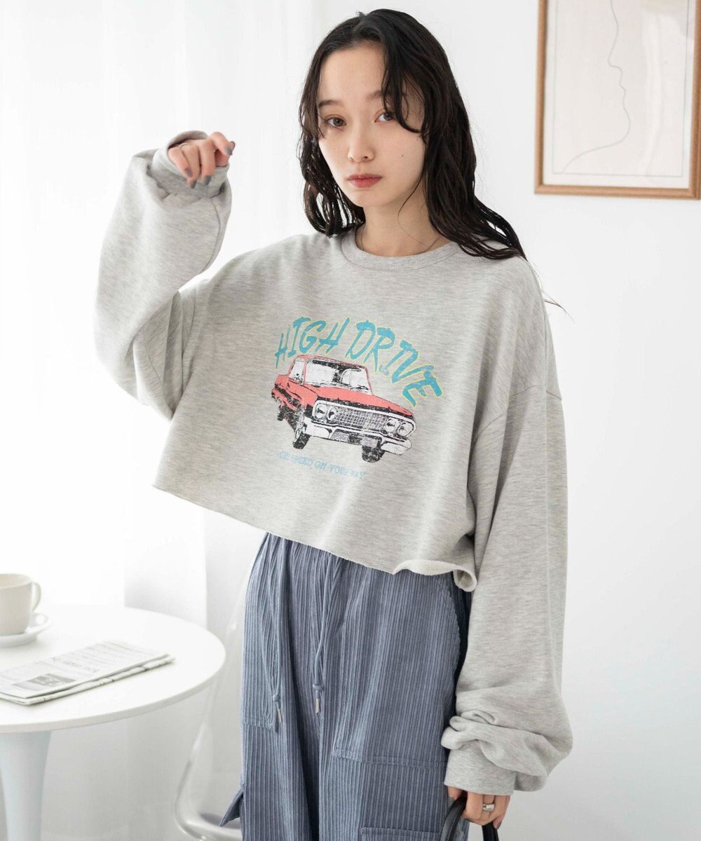 WEGO ヴィンテージライクショートスウェット 