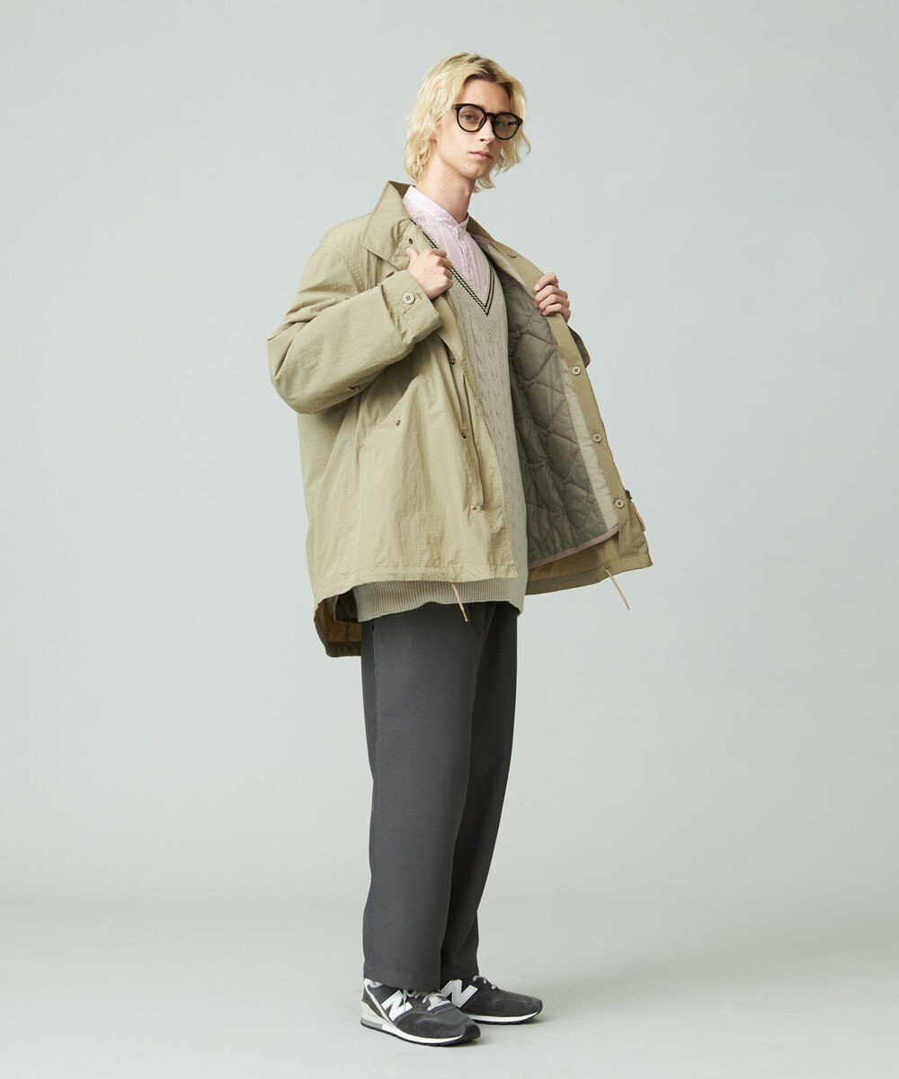 J.PRESS YORK STREET 【UNISEX】ナイロンワッシャーショートモッズコート 