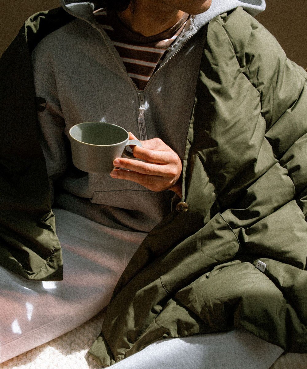 KWD 【日本製/UNISEX】DOWN SHAWL グリーンダウン ダウンショール 