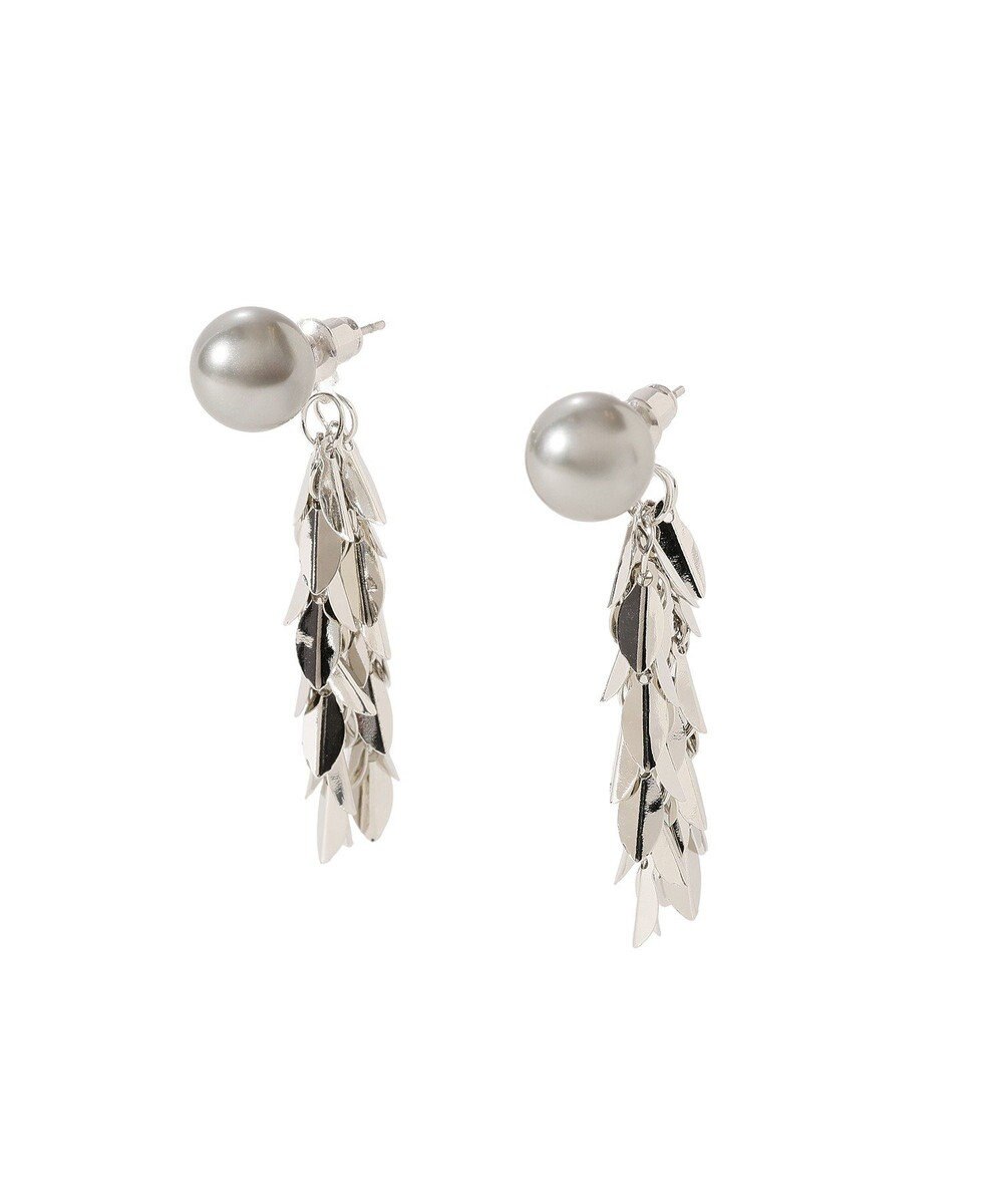 YECCA VECCA パールリーフピアス 