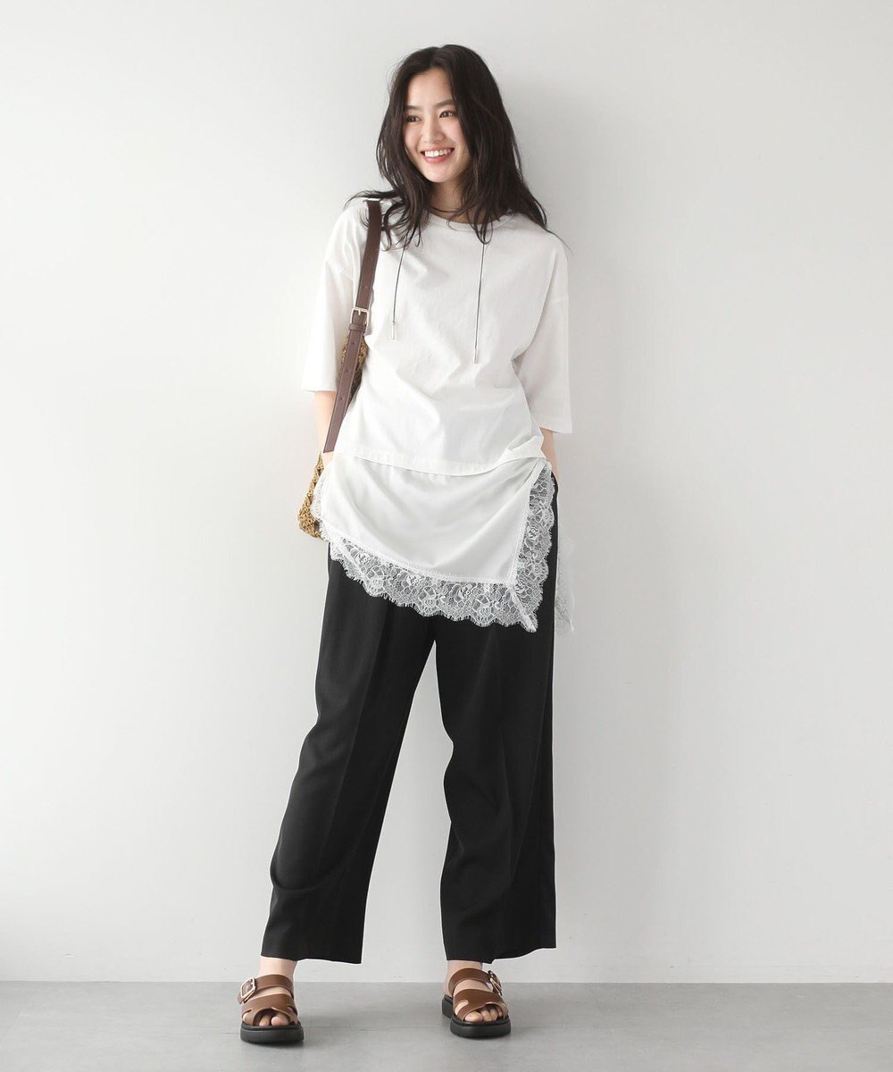 Green Parks レースドッキングＴシャツ 