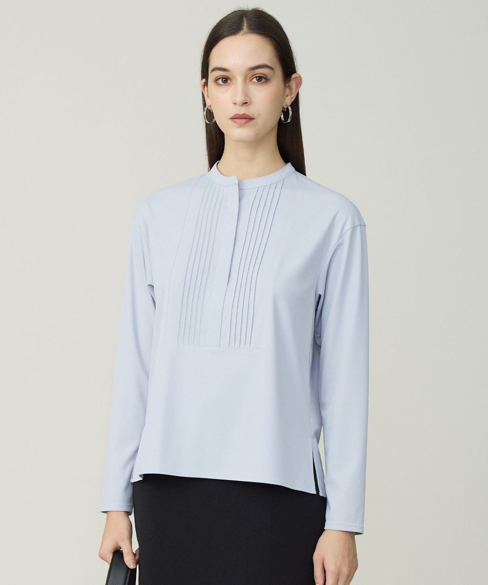 ICB L イージージョーゼット ピンタックカットソー 