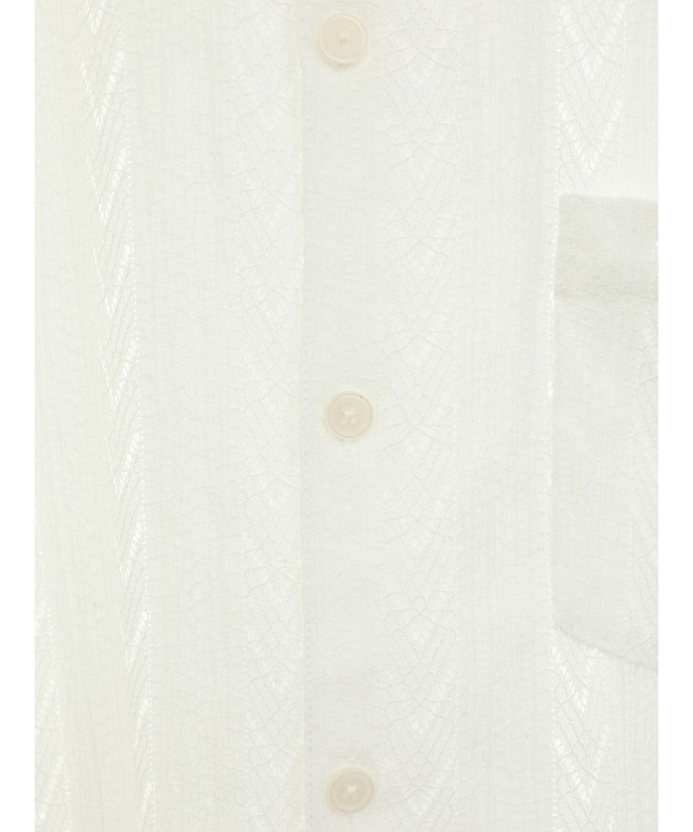 CRAFT STANDARD BOUTIQUE レースオープンカラーシャツ 