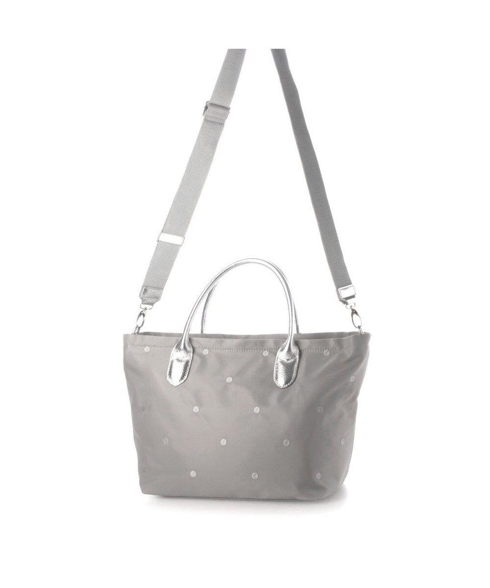 UNBILLION ペルケ perche / ナイロンドット刺繍2wayトート 