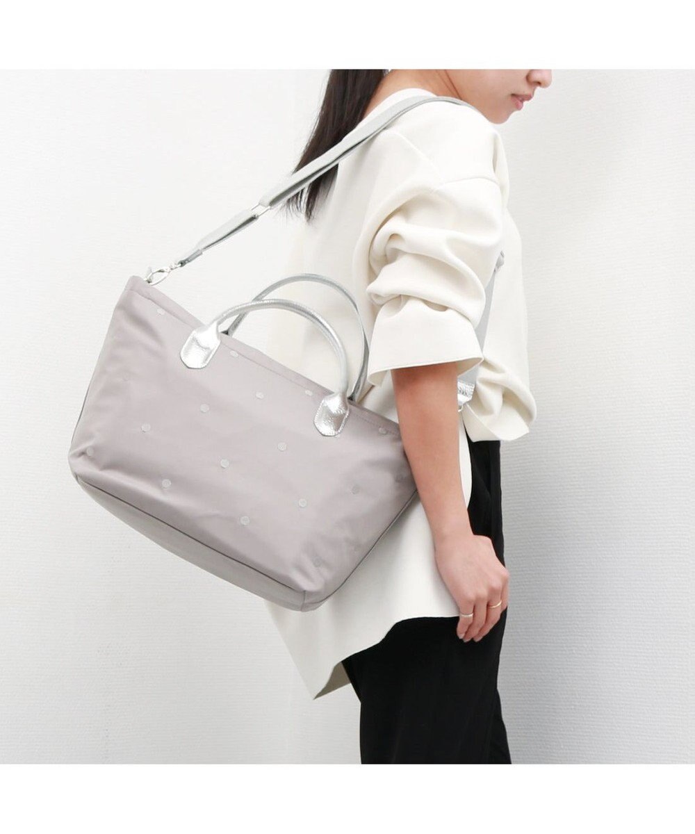 UNBILLION ペルケ perche / ナイロンドット刺繍2wayトート 