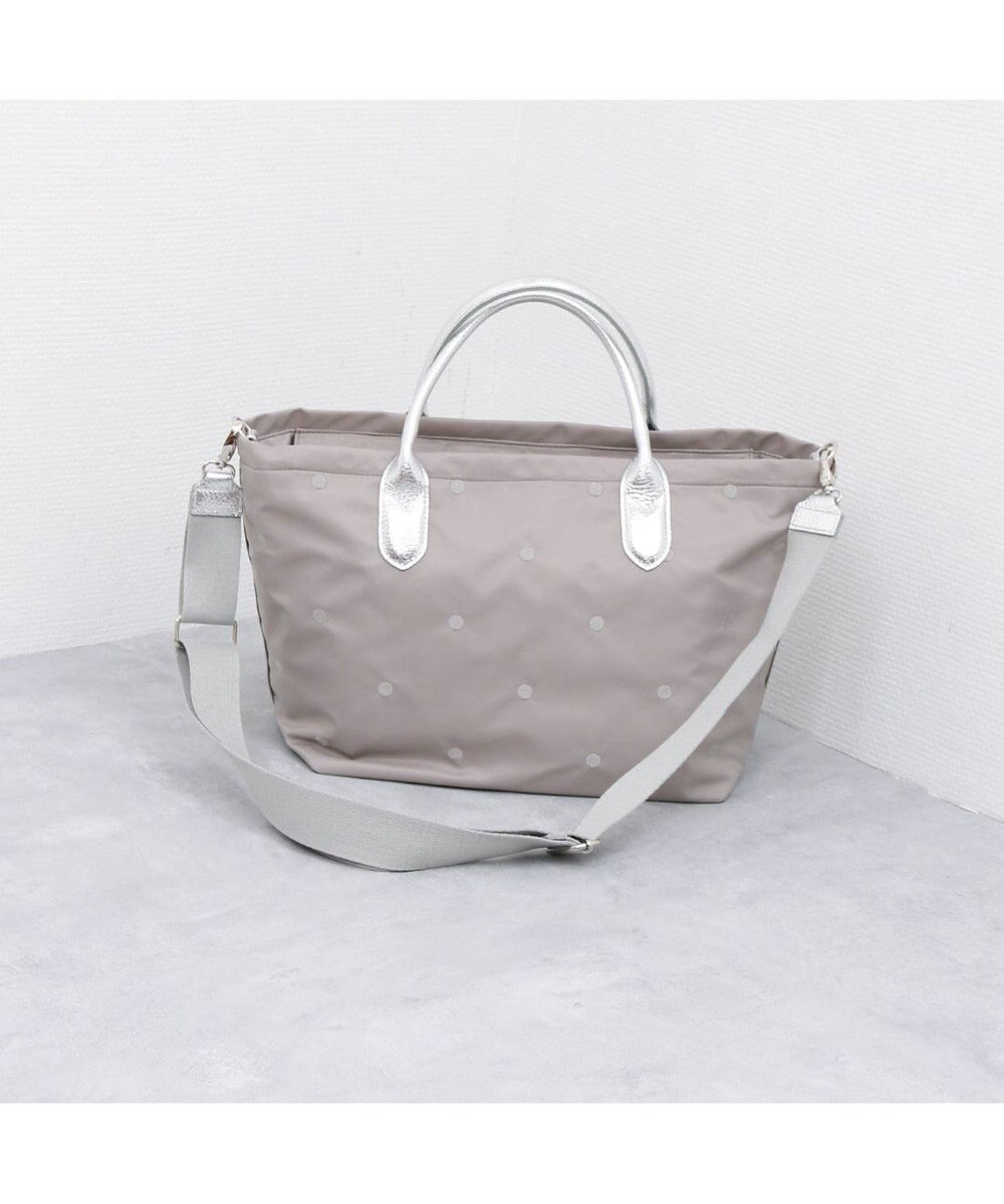 UNBILLION ペルケ perche / ナイロンドット刺繍2wayトート 