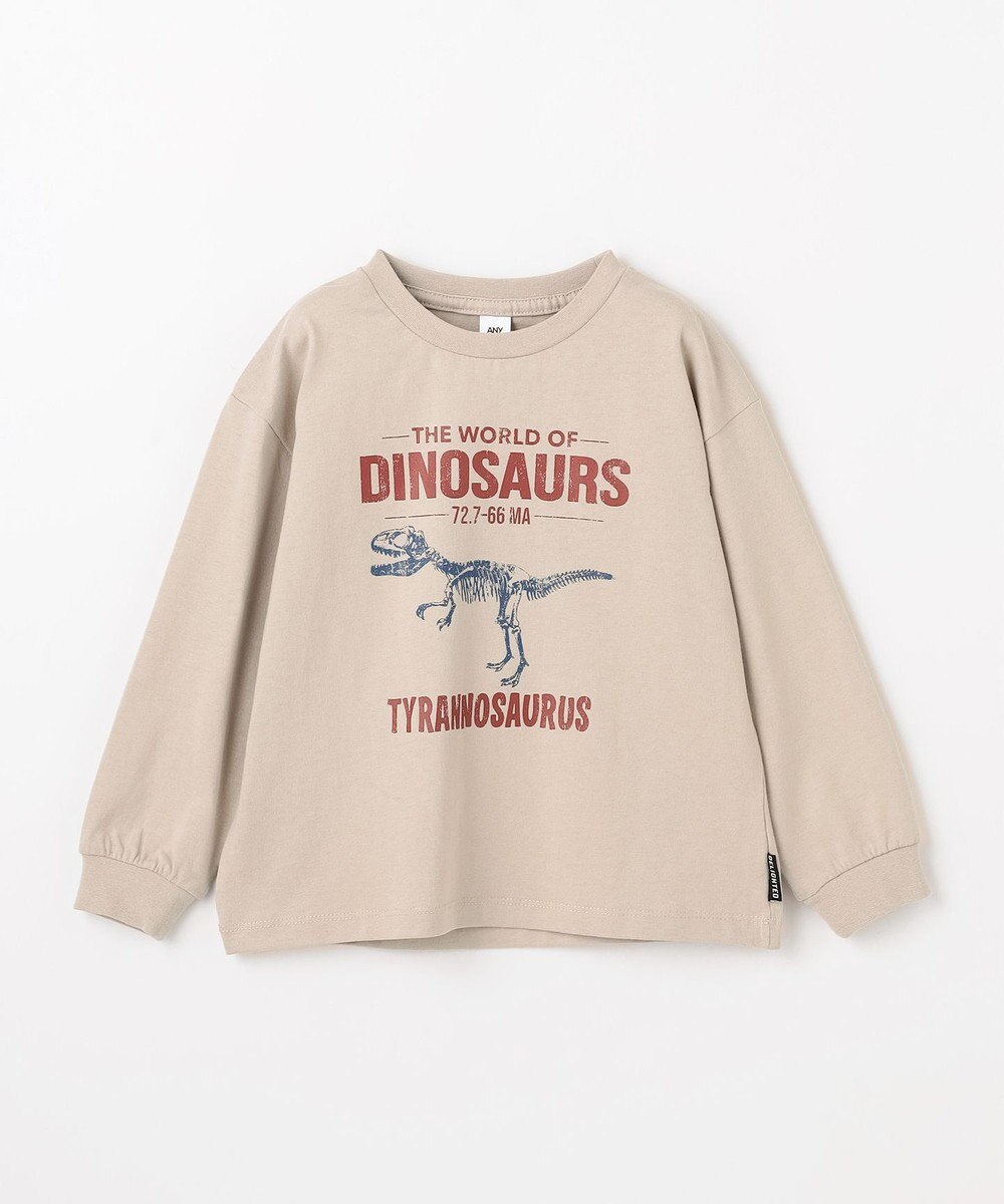 ANY KIDS 恐竜プリント 長袖Tシャツ 