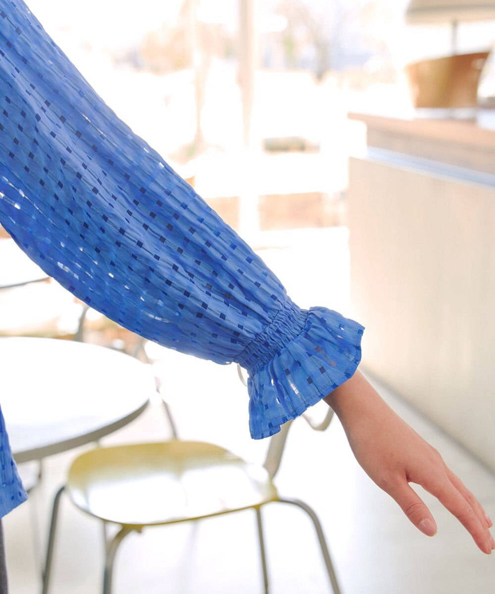 Tiaclasse シアーチェックブラウス 