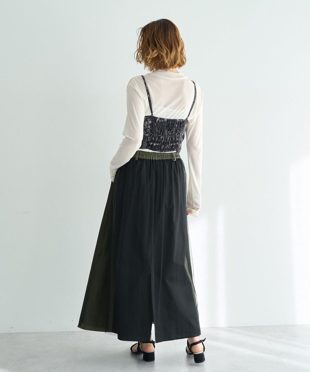 YECCA VECCA スカーフ柄オーバーキャミ 