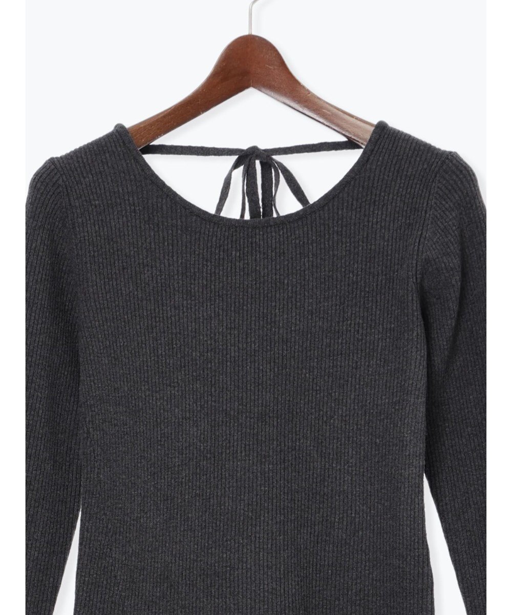 Te chichi 【宮本茉由着用】リブニットドッキングアシメワンピース 