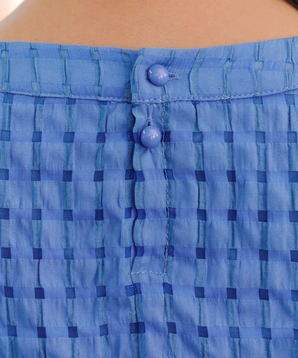 Tiaclasse シアーチェックブラウス 