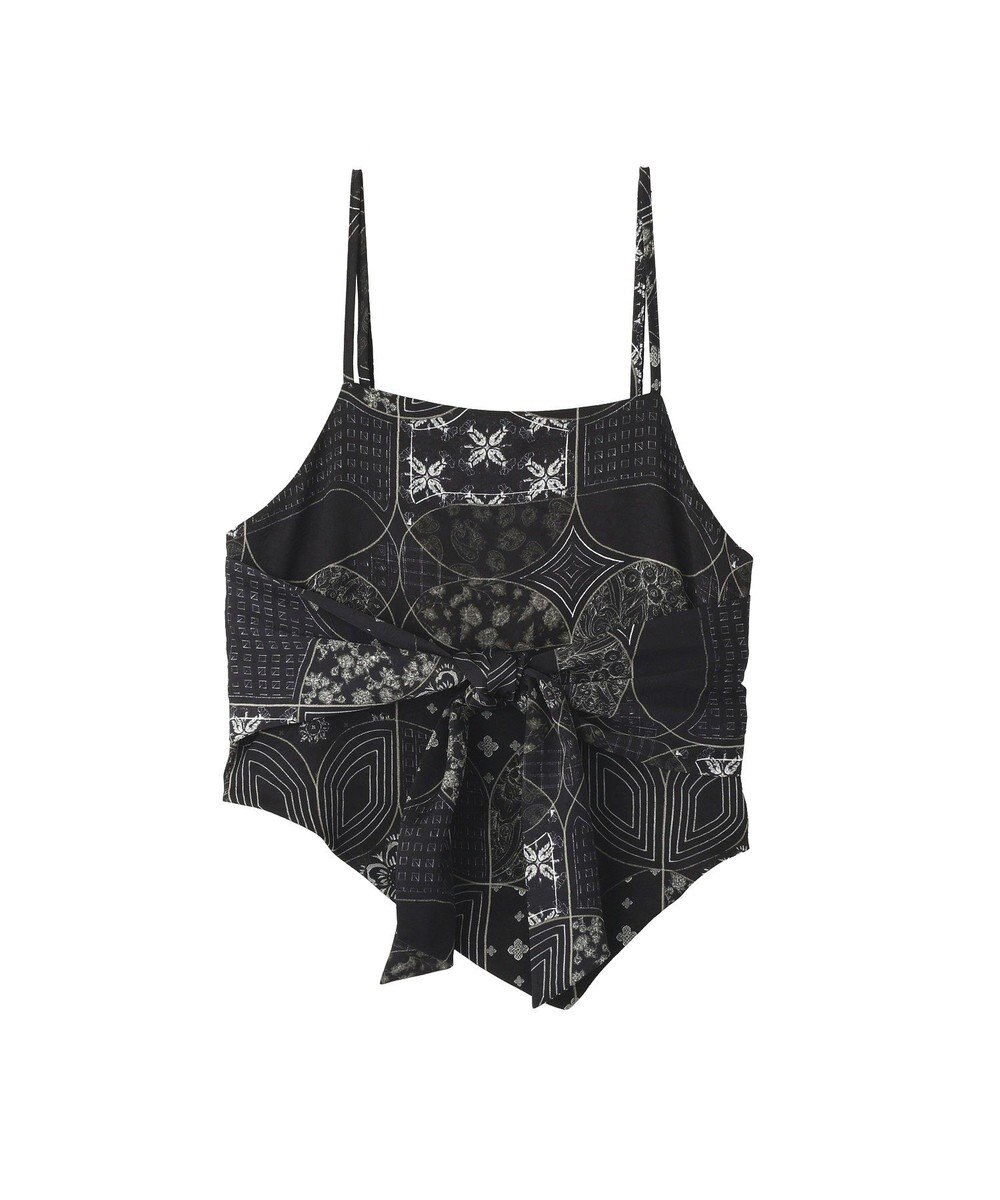 YECCA VECCA スカーフ柄オーバーキャミ 