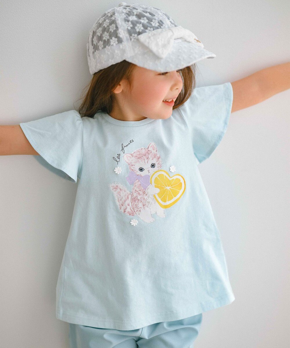 ANY KIDS 【温度で色が変わる】接触冷感 しろくま ミラクルプリント Tシャツ 