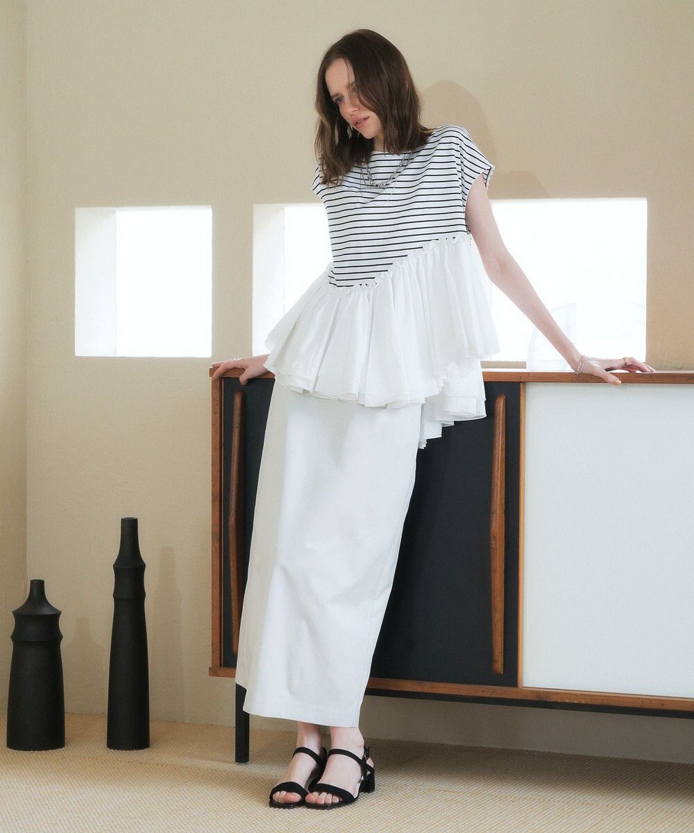 YECCA VECCA アシメペプラムカットソー 