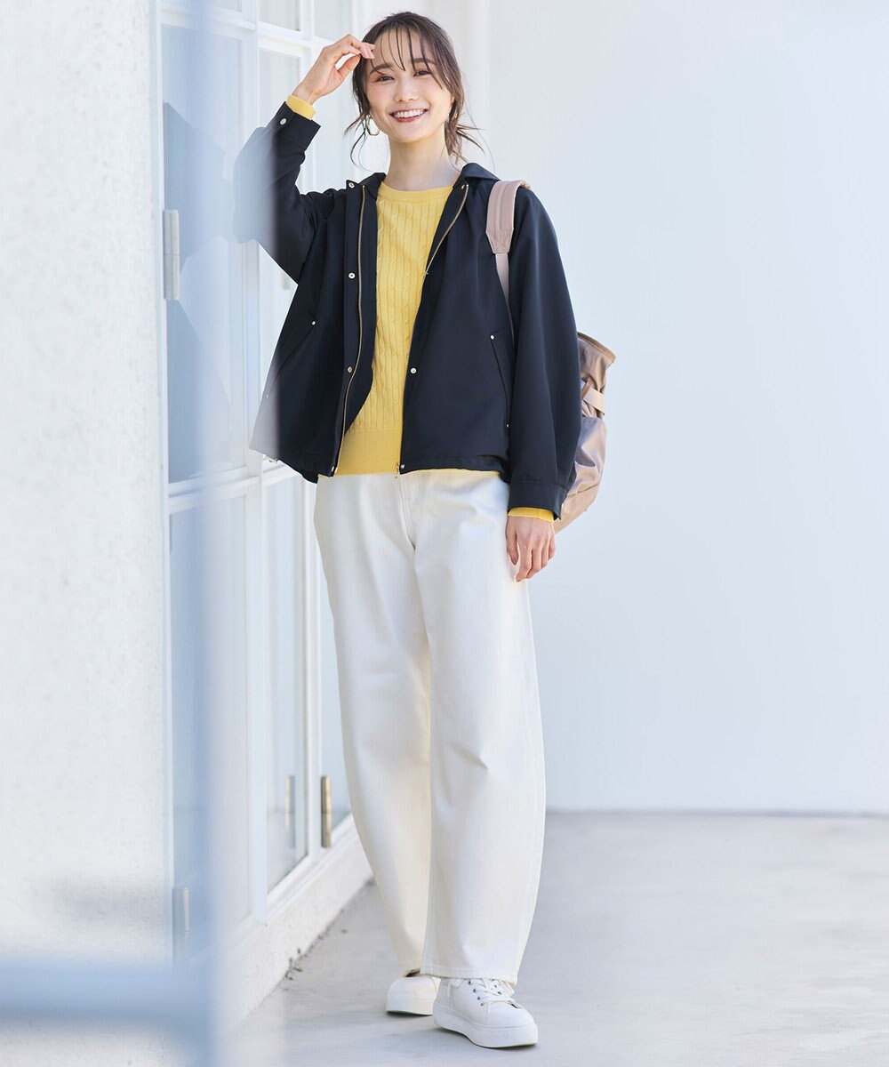 ANY SIS 【撥水・UVカット・花粉ガード】2WAYラグランフーディ ブルゾン 