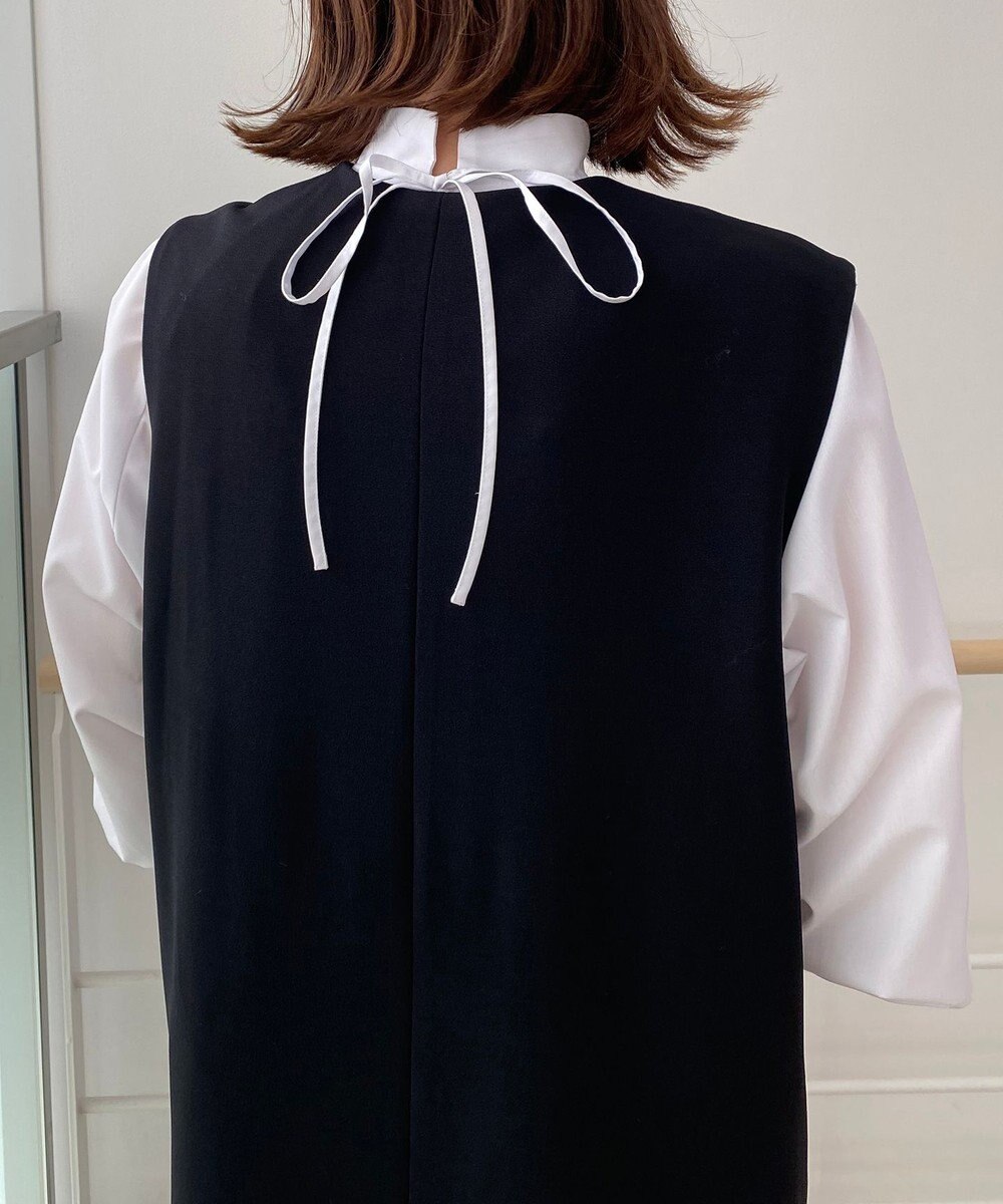 UNFILO イージーケア ギャザーブラウス 