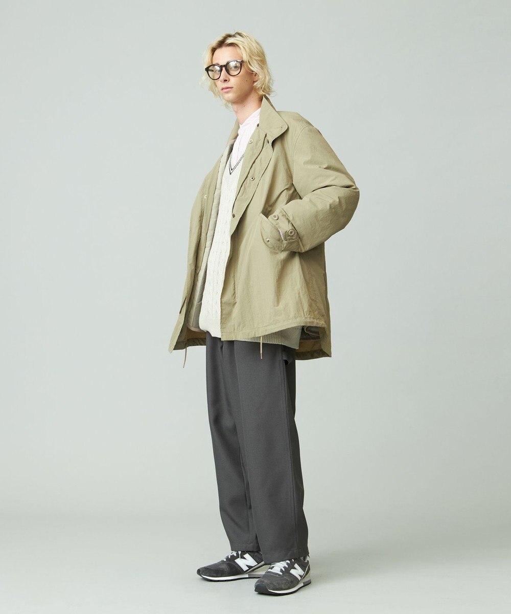 J.PRESS YORK STREET 【UNISEX】ナイロンワッシャーショートモッズコート 