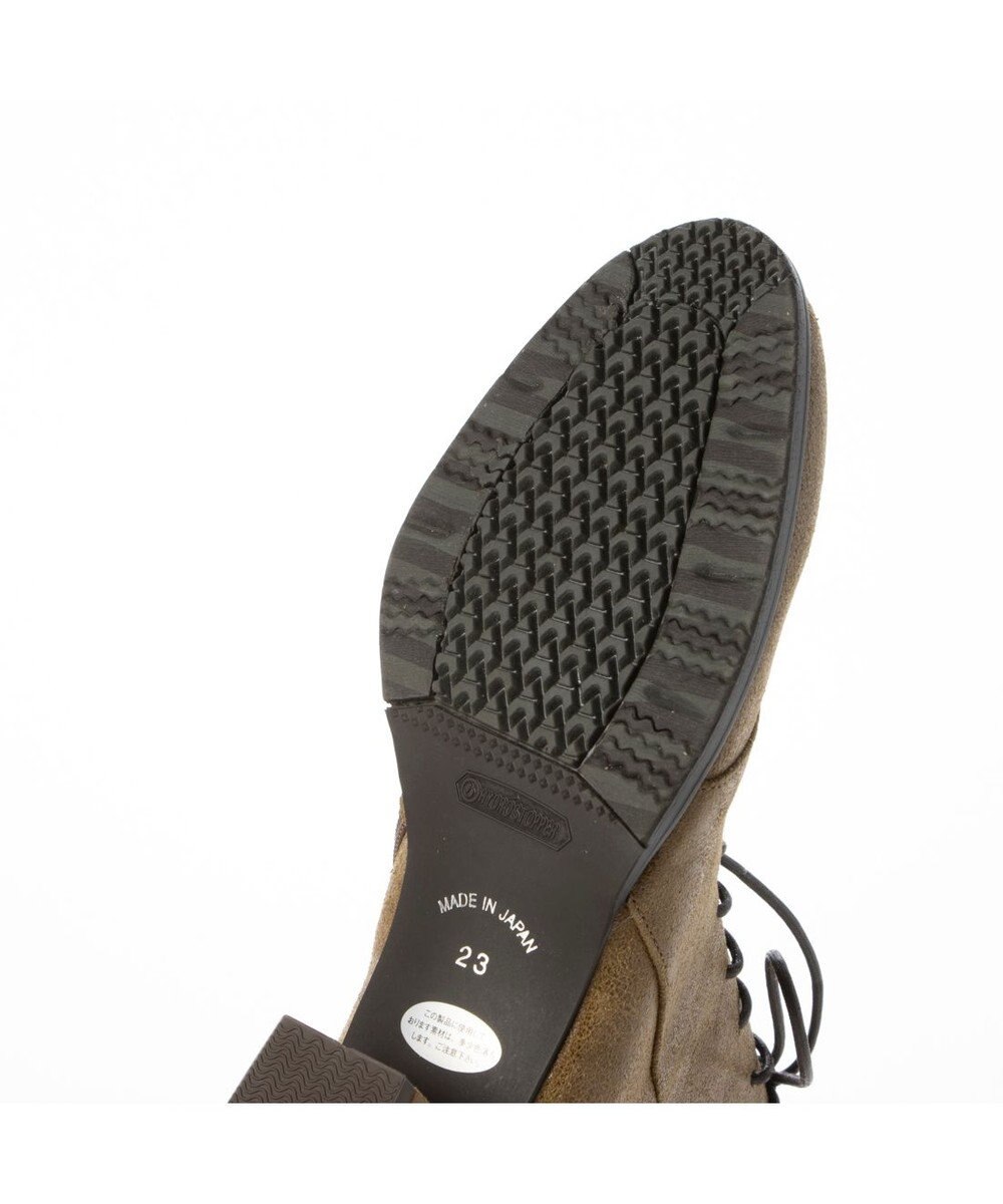 MODE ET JACOMO <D'ICI>チャンキーヒールレースアップショートブーツ 