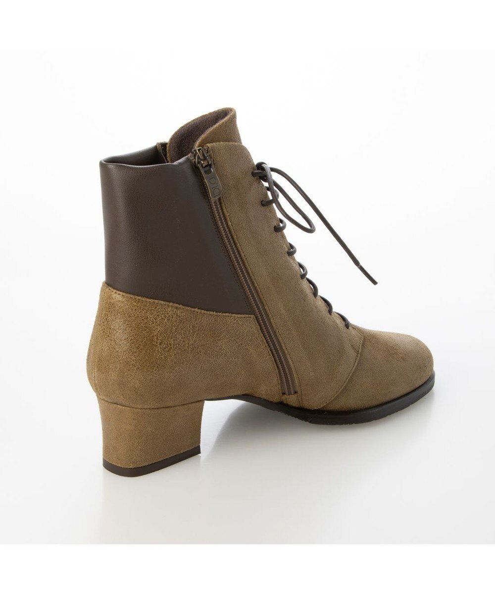 MODE ET JACOMO <D'ICI>チャンキーヒールレースアップショートブーツ 