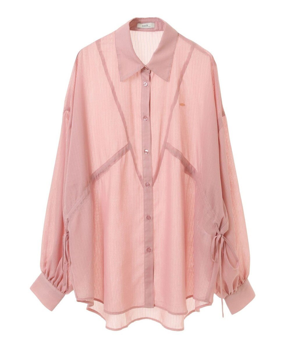 earth music&ecology ウエストドロストシアーシャツ 