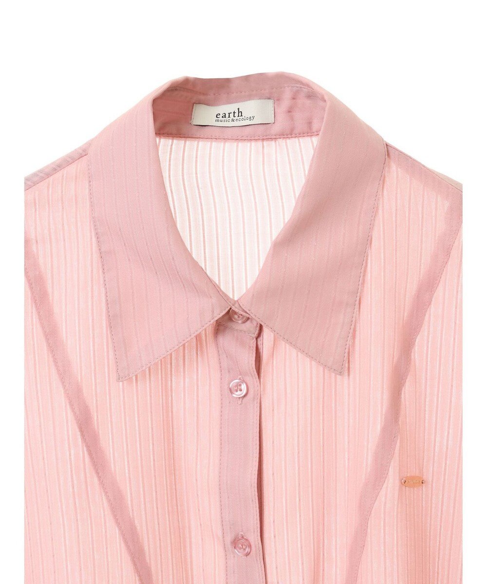 earth music&ecology ウエストドロストシアーシャツ 